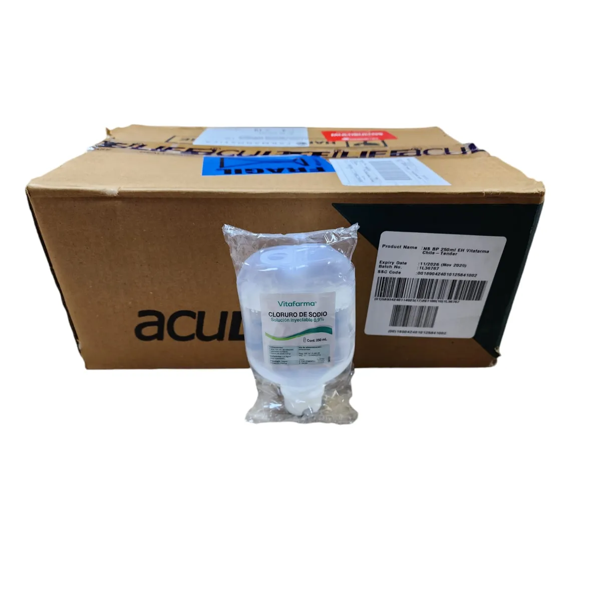 REUTTER - SUERO FISIOLÓGICO 250ML 0,9% CAJA 24 U