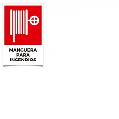 GENERICO - Señalética Manguera Para Incendios 30x20 Adhesivo