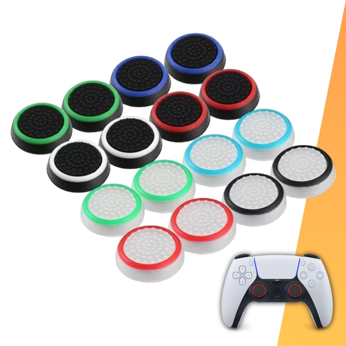 GENERICO - Trust Thumb Grips Goma Mando Ps4 Ps3 Xbox Antideslizante X4