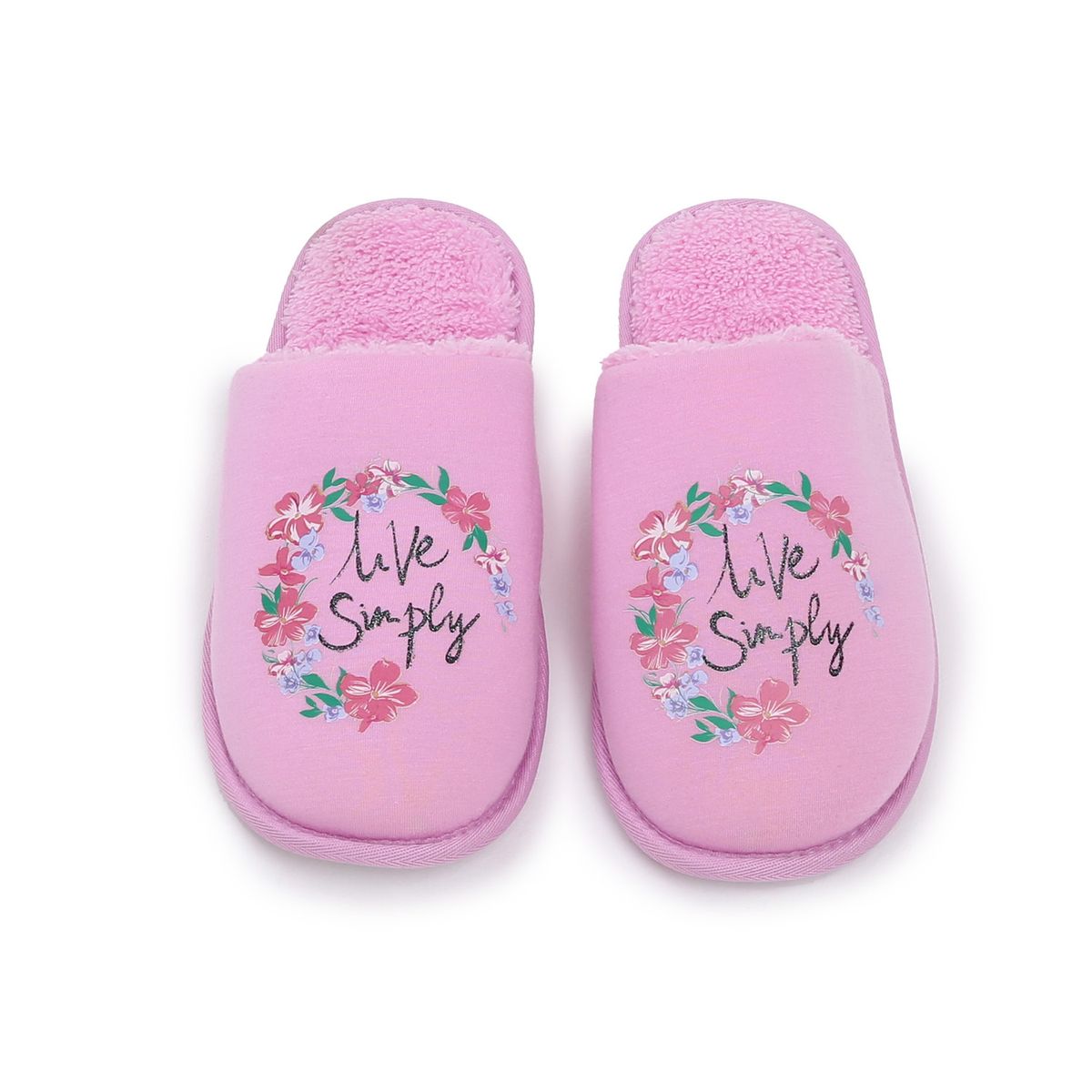 FASHION'S PARK - Pantufla Mujer Peludo Print Lila Fashion's Park