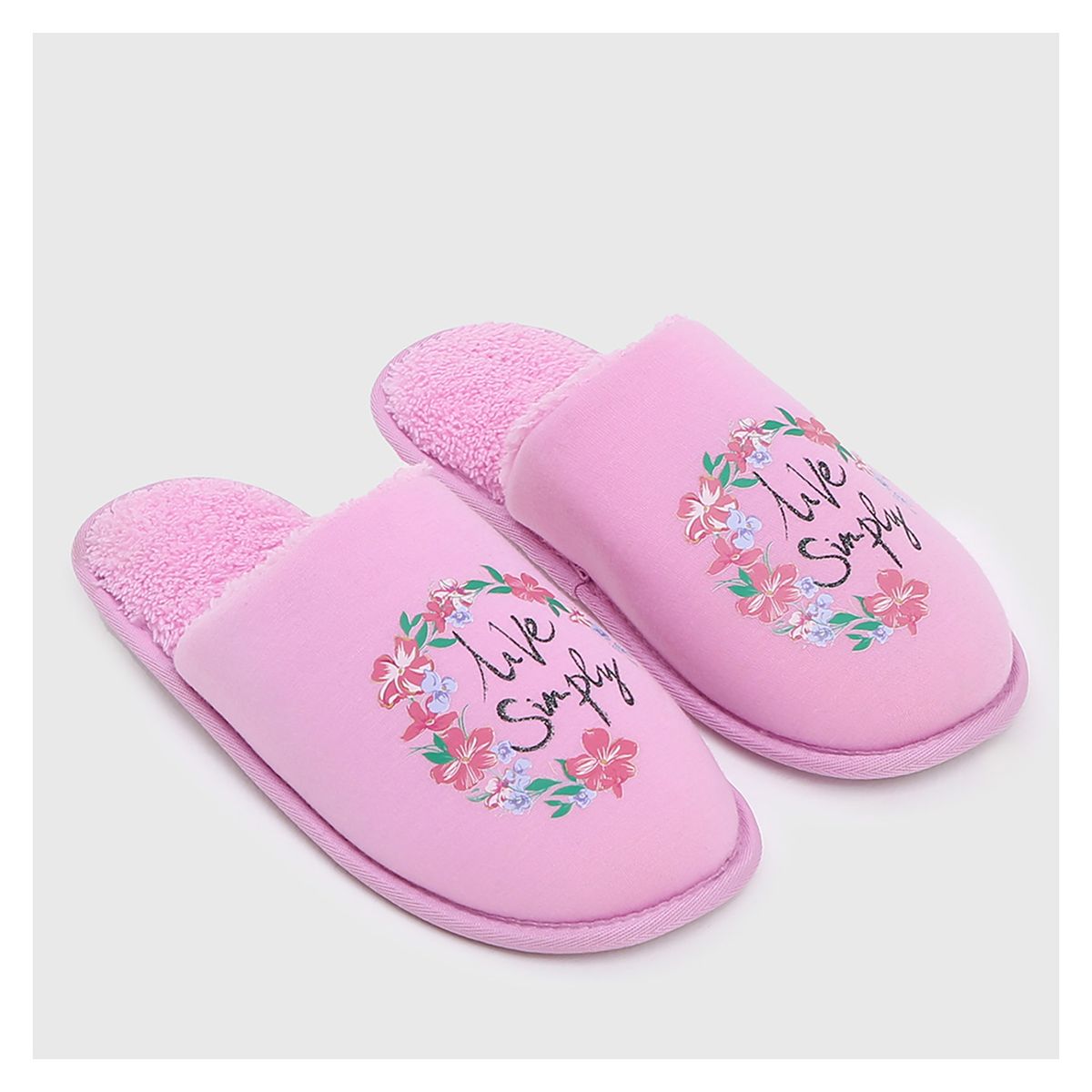 FASHION'S PARK - Pantufla Mujer Peludo Print Lila Fashion's Park
