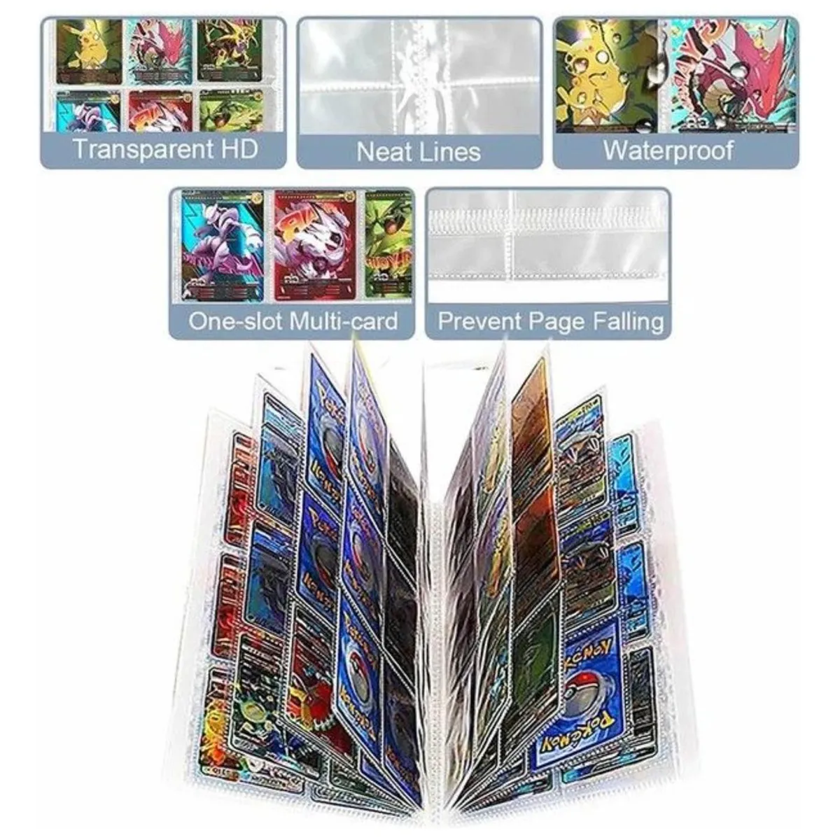 POKEMON - ALBUM CARTAS POKEMON 160 + 100 CARTAS ORIGINALES