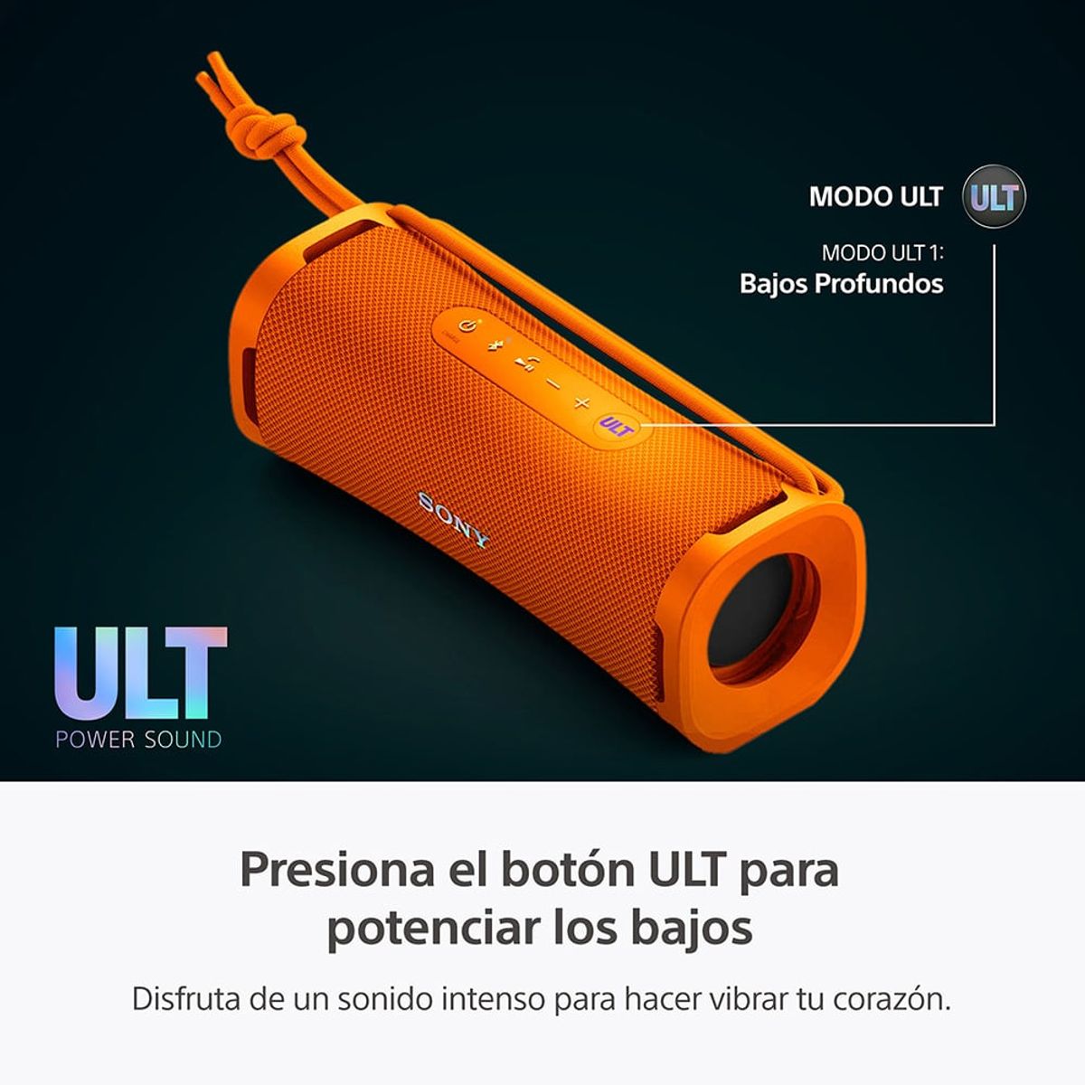 SONY - Parlante portátil inalámbrico ULT FIELD 1 Naranjo