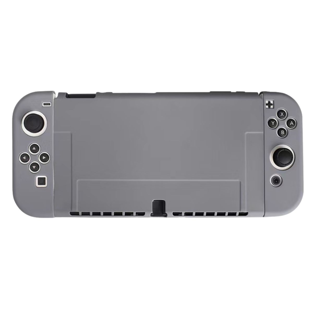 GENERICO - Carcasa Funda Protectora Para Nintendo Switch Oled Silicona Gris