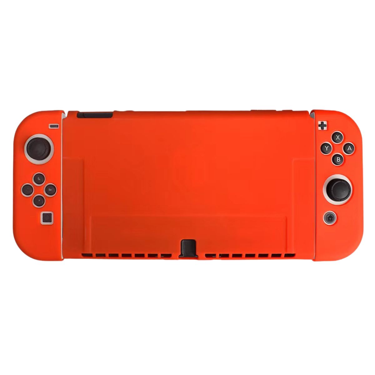 GENERICO - Carcasa Funda Protectora Para Nintendo Switch Oled Silicona Rojo