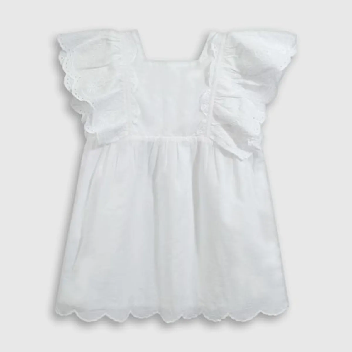 COLLOKY - Vestido Niña Blanco 54895 Colloky