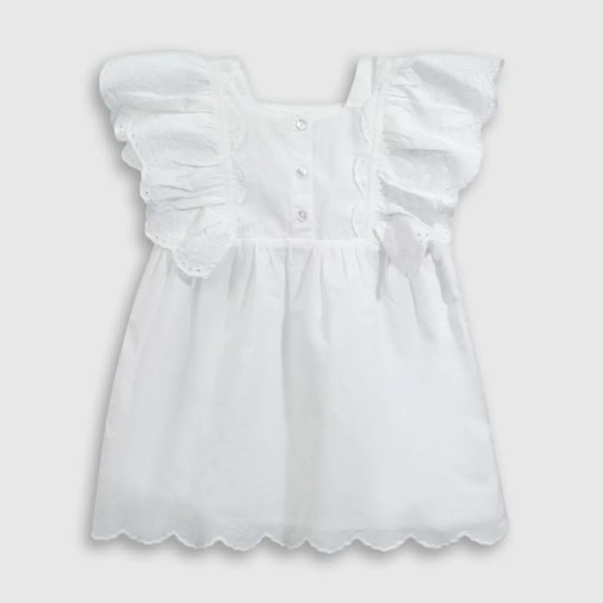 COLLOKY - Vestido Niña Blanco 54895 Colloky