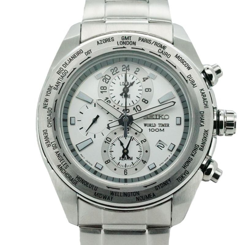 SEIKO - Reloj Seiko Hombre Criteria Worldtimer SPL029P1