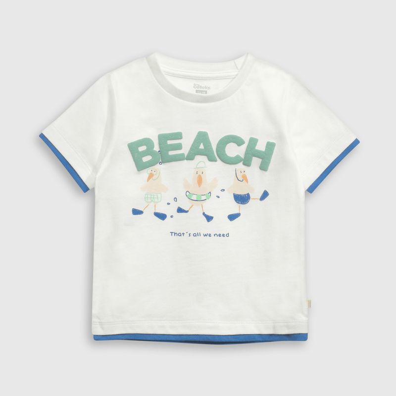 COLLOKY - Polera Niño Blanco 54649 Colloky