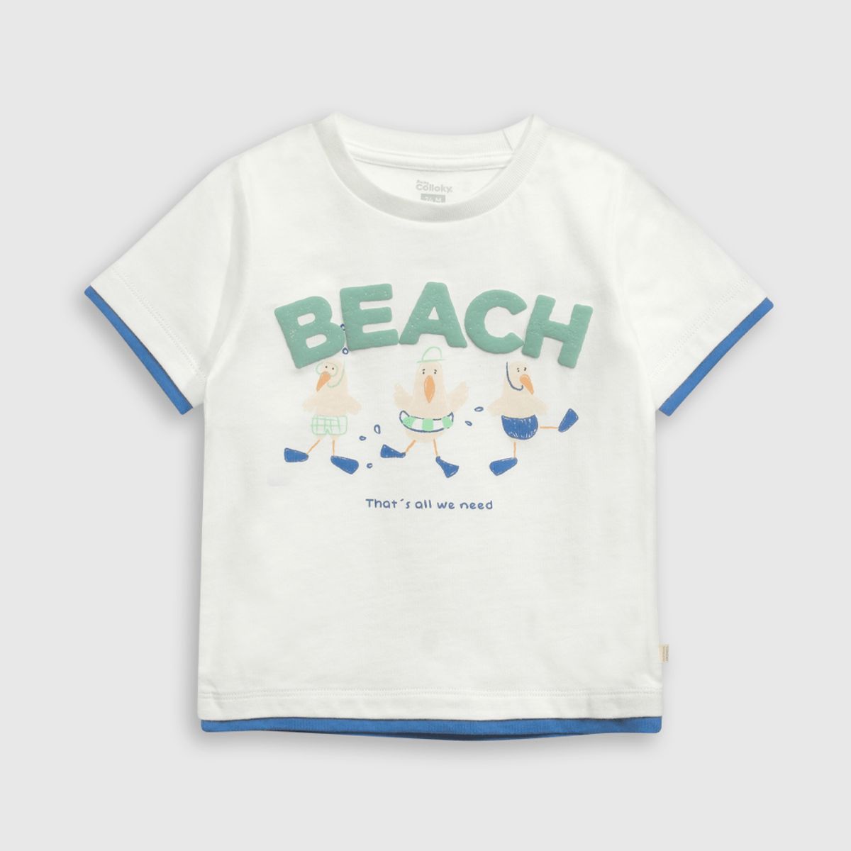 COLLOKY - Polera Niño Blanco 54649 Colloky
