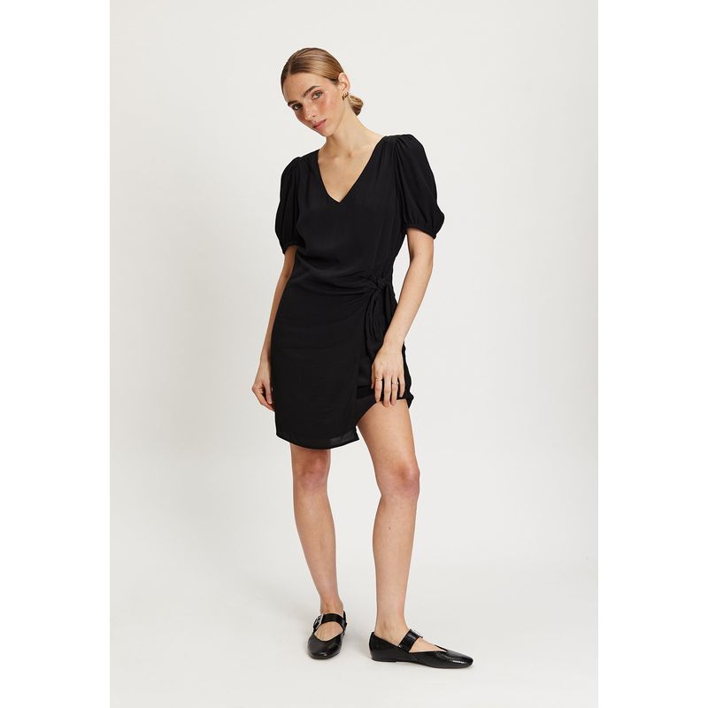 IO - Vestido Corto Negro Mujer Io