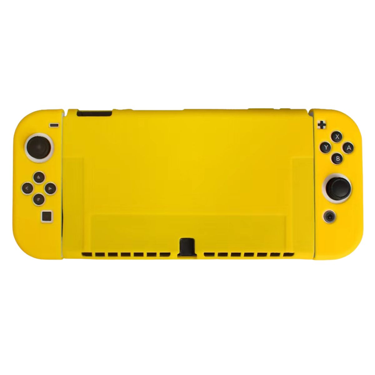GENERICO - Carcasa Funda Protectora Para Nintendo Switch Oled Silicona Amarillo.