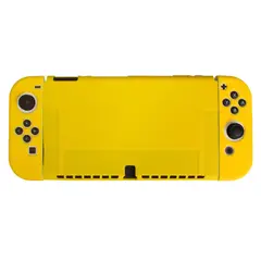 GENERICO - Carcasa Funda Protectora Para Nintendo Switch Oled Silicona Amarillo