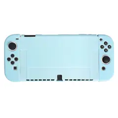 GENERICO - Carcasa Funda Protectora Para Nintendo Switch Oled Silicona Celeste