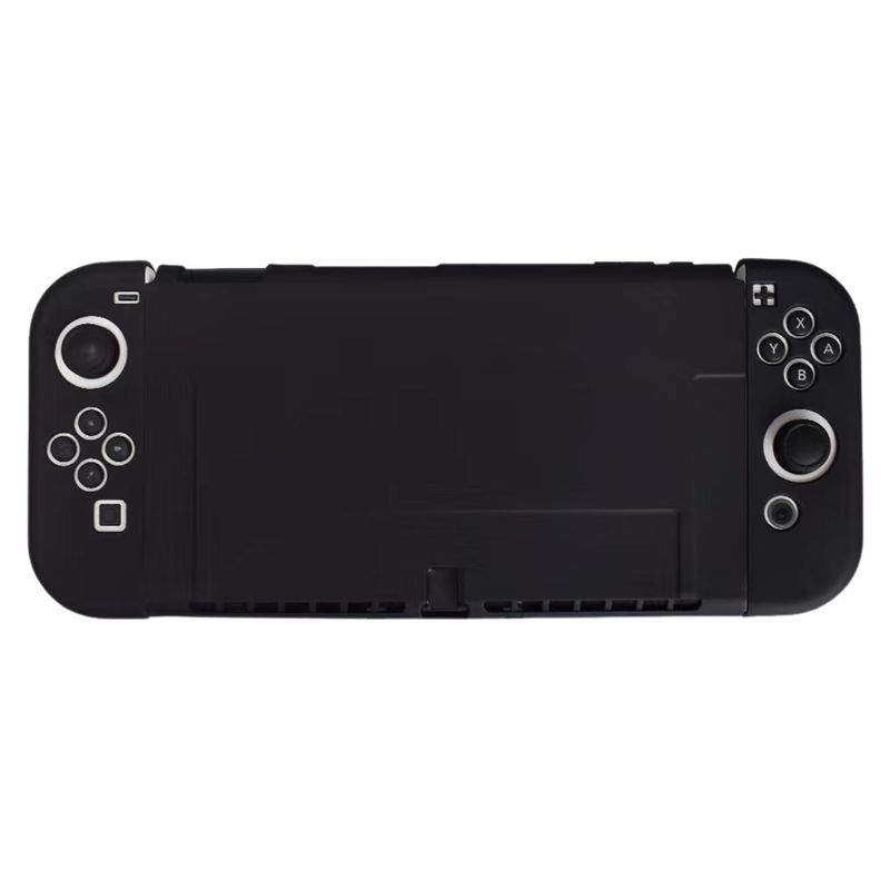GENERICO - Carcasa Funda Protectora Para Nintendo Switch Oled Silicona Negro