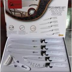GENERICO - Set Cuchillos 6 Piezas Juegos Cuchillos Cuchillo Asado Cocina