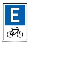 GENERICO - Señalética Estacionamiento De Bicicleta 30x20 Trovicel