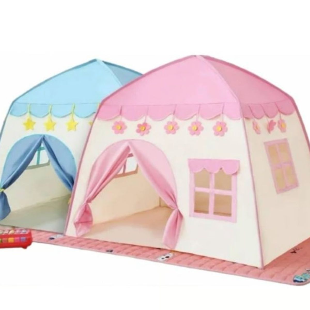 GENERICO - Carpa Plegable Casa Infantil Rosada o Azul