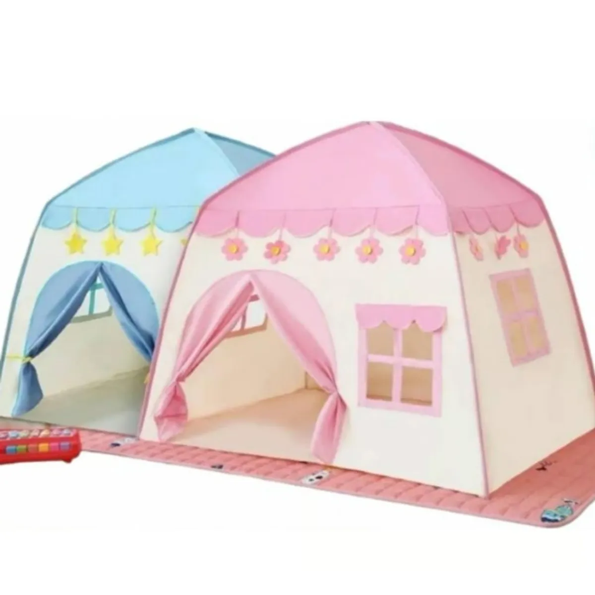 GENERICO - Carpa Plegable Casa Infantil Rosada o Azul
