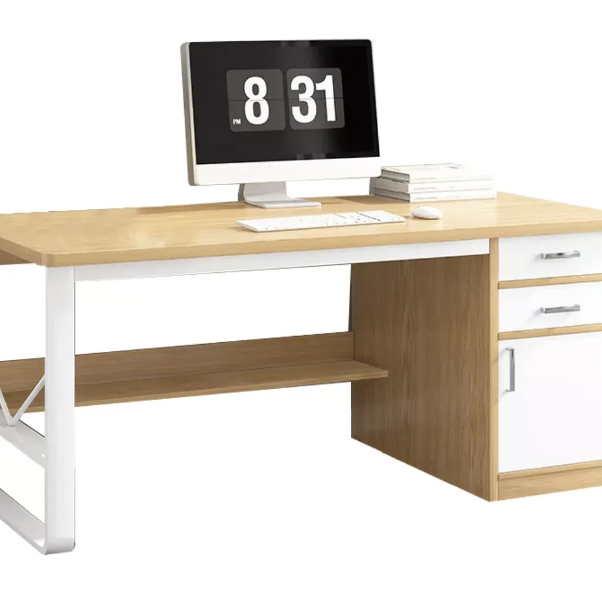 HOMER DESIGN - Escritorio Moderno Con Cajoneras 120x60x72cm Para Oficina…