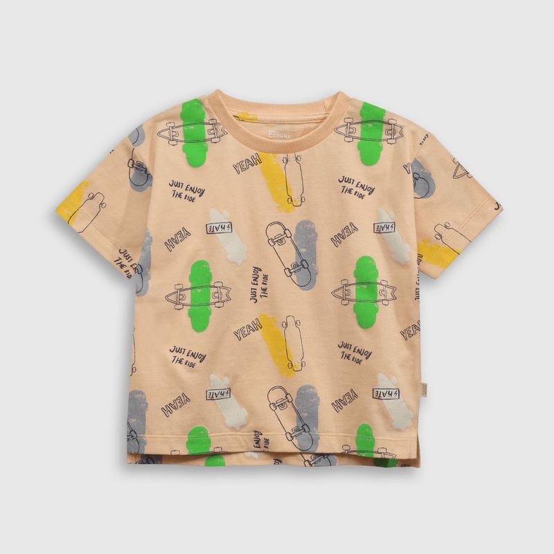 COLLOKY - Polera Niño Naranja 54733 Colloky