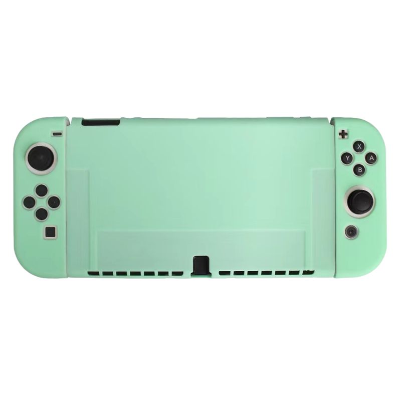 GENERICO - Carcasa Funda Protectora Para Nintendo Switch Oled Silicona VerdeMenta