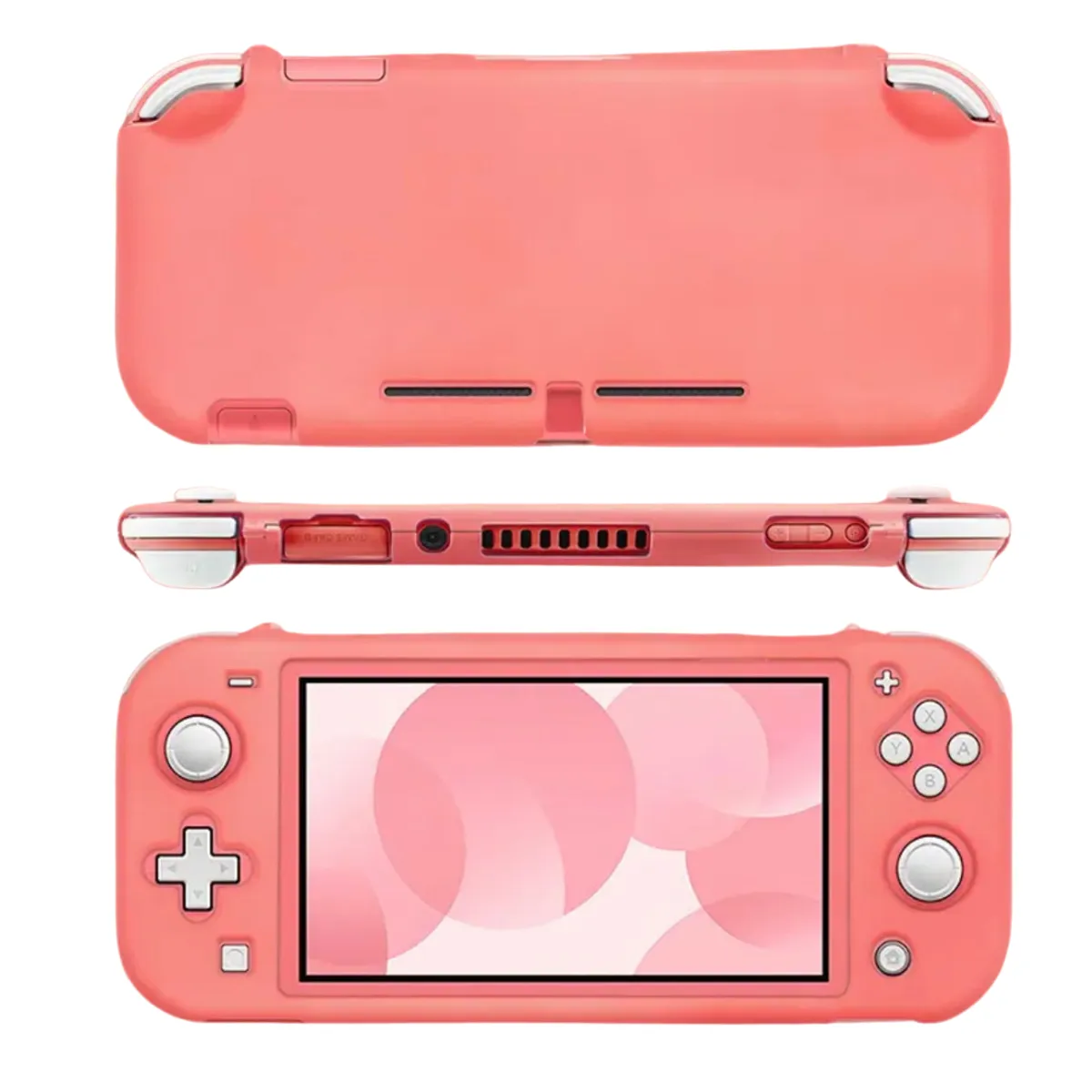 GENERICO - Carcasa Funda Protectora Para Nintendo Switch Lite Rojo.