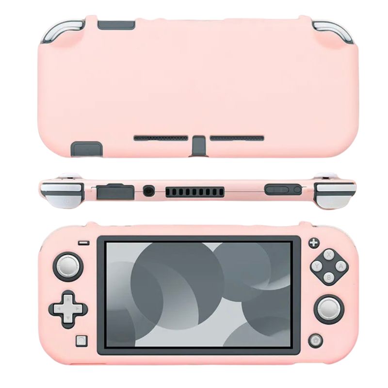 GENERICO - Carcasa Funda Protectora Para Nintendo Switch Lite Rosado.