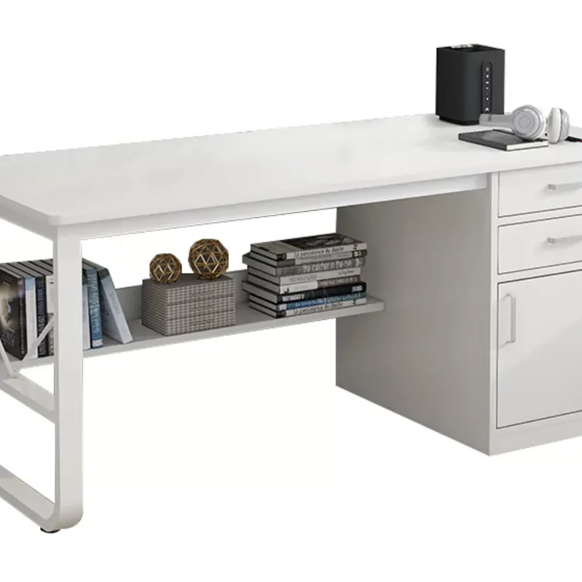 HOMER DESIGN - Escritorio Moderno Con Cajoneras 120x60x72cm Para Oficina…