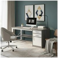 Escritorio Moderno Con Cajoneras 120x60x72cm Para Oficina