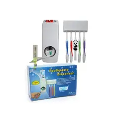 GENERICO - Dispensador Pasta Dental con Organizador de Cepillos