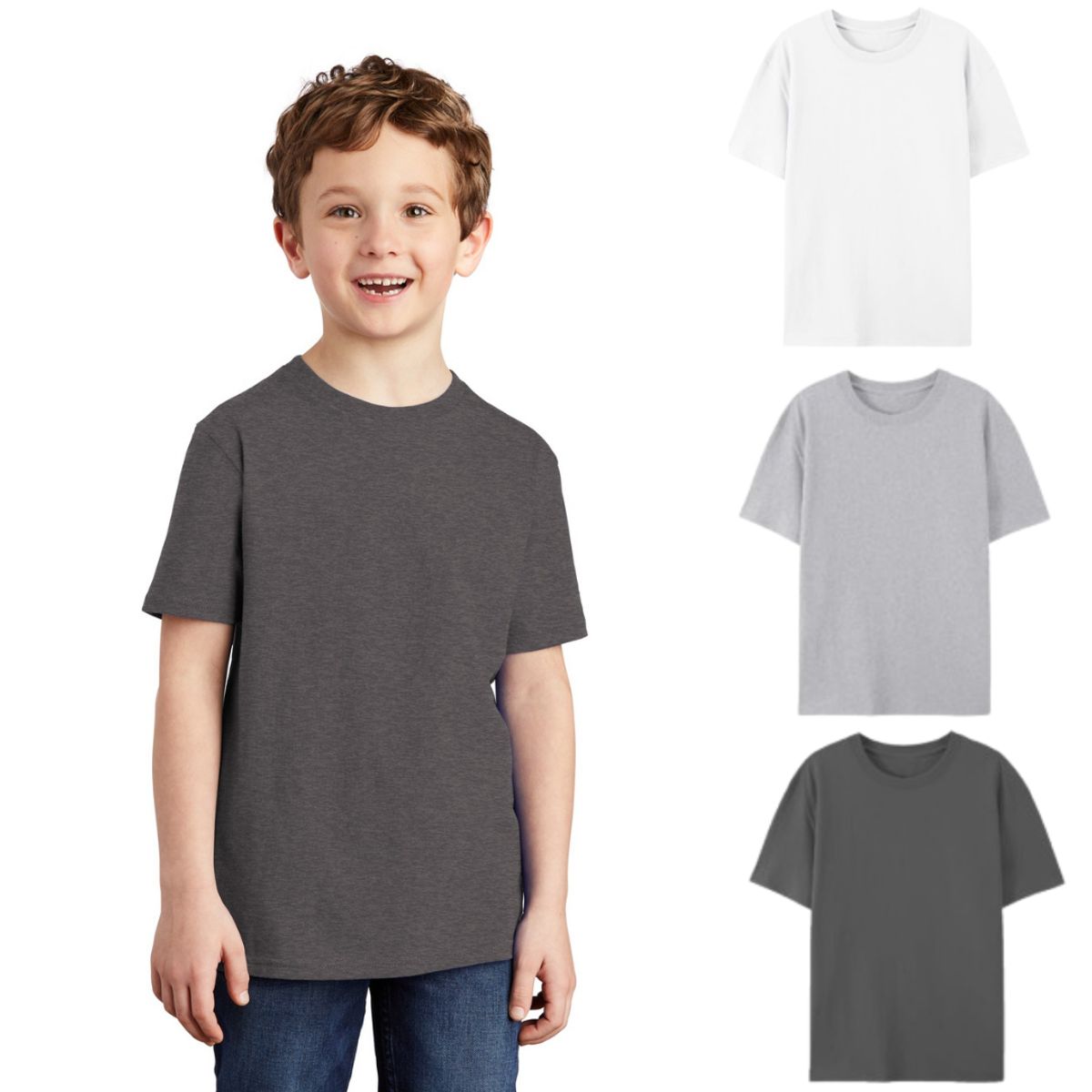 UTILISIMO - Pack 6 Poleras Camiseta Manga Corta Algodón Niño Colores Surtidos