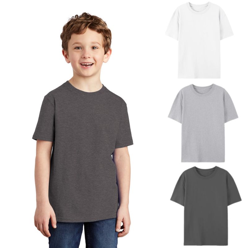 UTILISIMO - Pack 6 Poleras Camiseta Manga Corta Algodón Niño Colores Surtidos