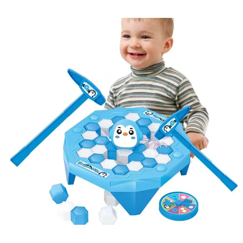 GENERICO - Juego de Mesa Salva Al Pingüino Penguin Trap AZUL
