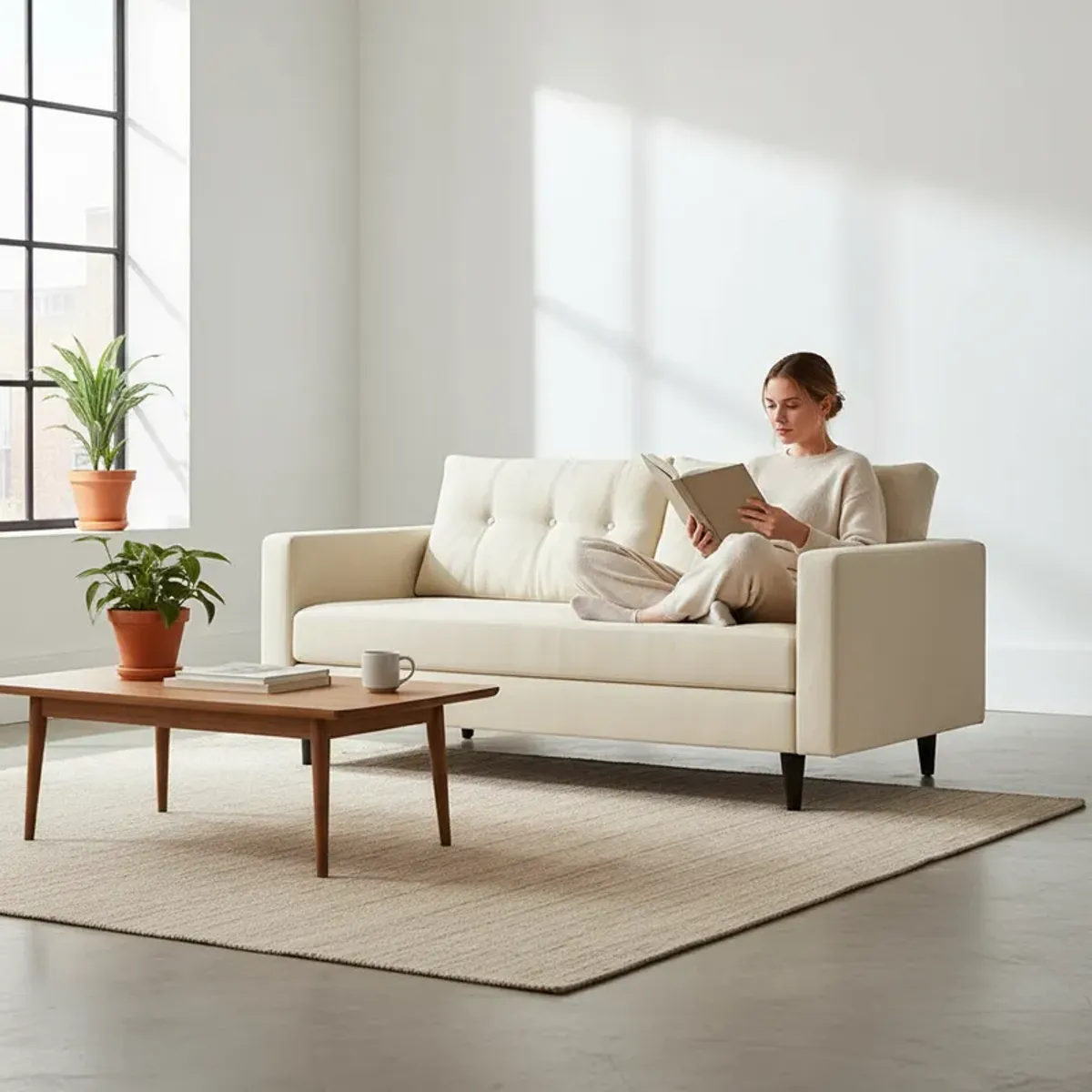 FLOBAL - Sofá 3 Cuerpos Paris - Repelente a Líquidos