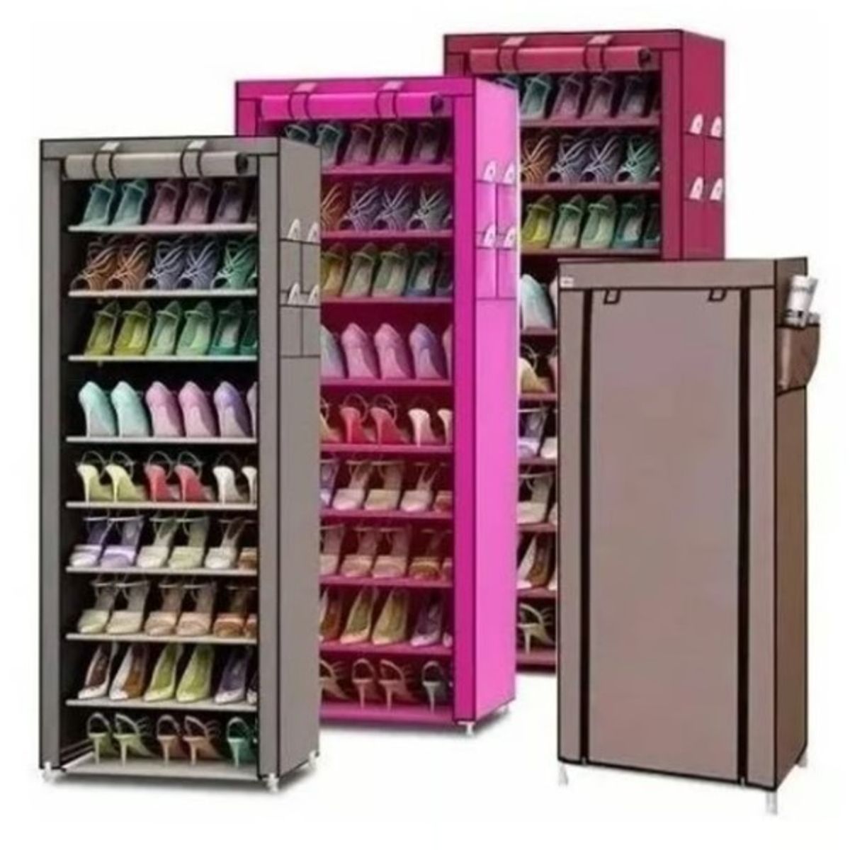 GENERICO - Zapatero Organizador De Zapatos 9 Pisos 30 Pares Con Funda