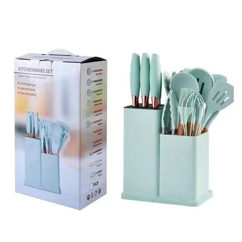 GENERICO - Set De Utensilios de Cocina Silicona 19 Piezas