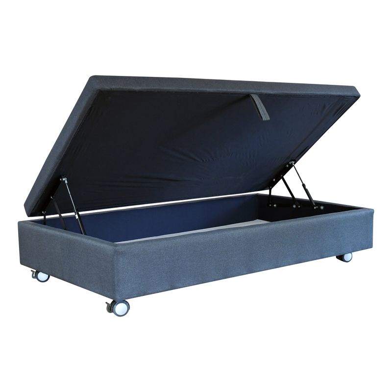 BLOCCARE - Base De Cama Baul 1.5 Plaza Largo 190 cm con rueda Logo