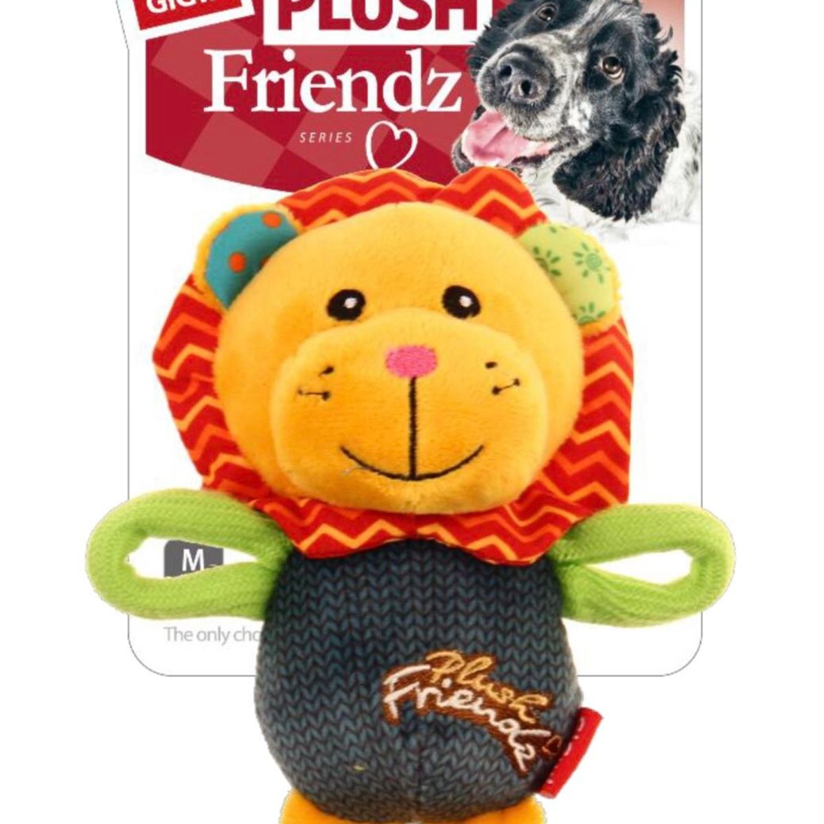 GIGWI - Peluche Leon Plush Friendz Con Sonido Gigwi para Perro