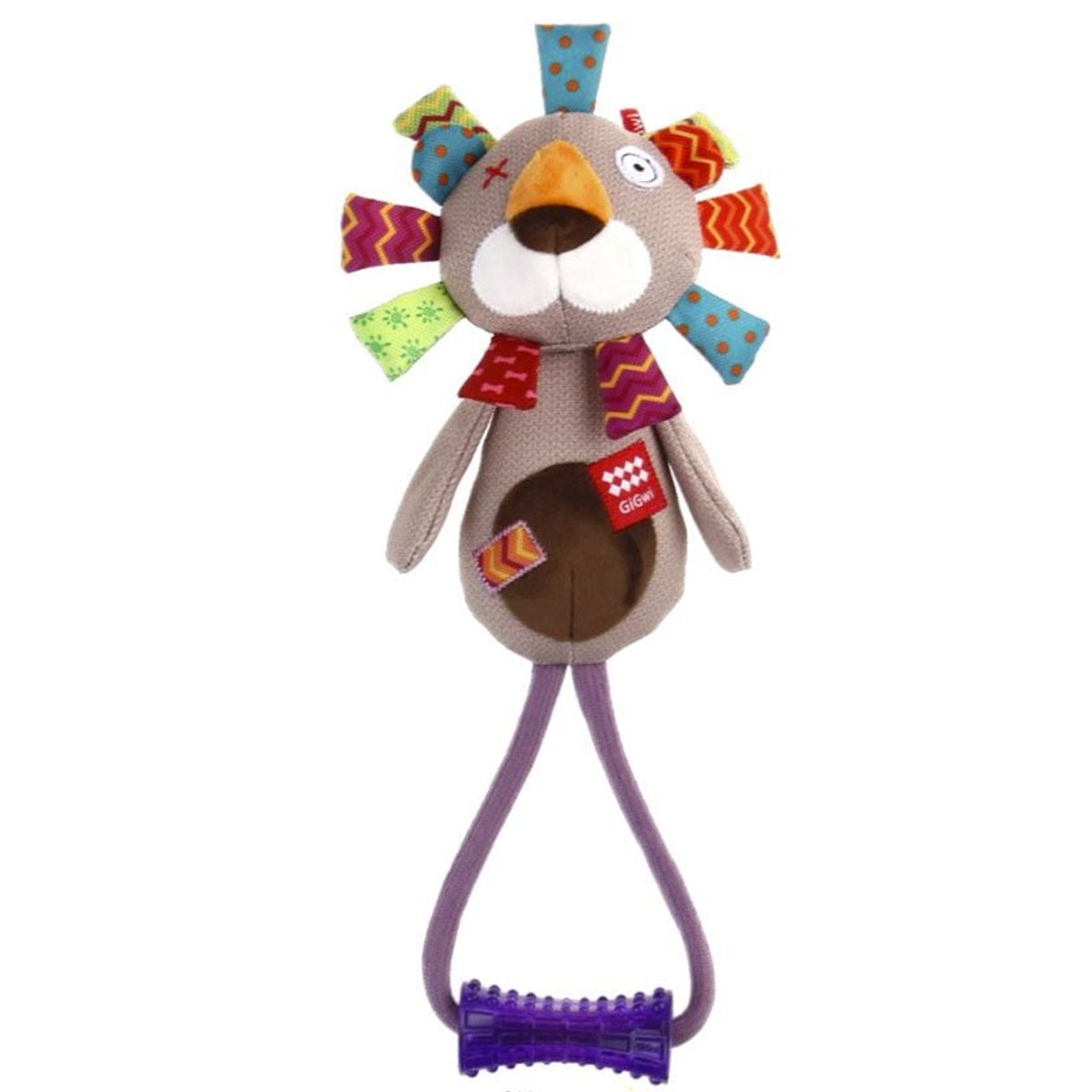 GIGWI - Peluche León Plush Friendz Con Stick Gigwi para Perro