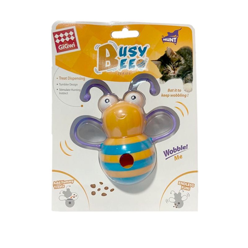 GIGWI - Juguete Dispensador de Premios Busy Bee Para Gato Gigwi
