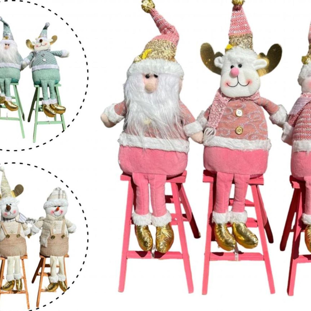 GENERICO - Pack 3 Monos Con Escaleras surtidos 50cm