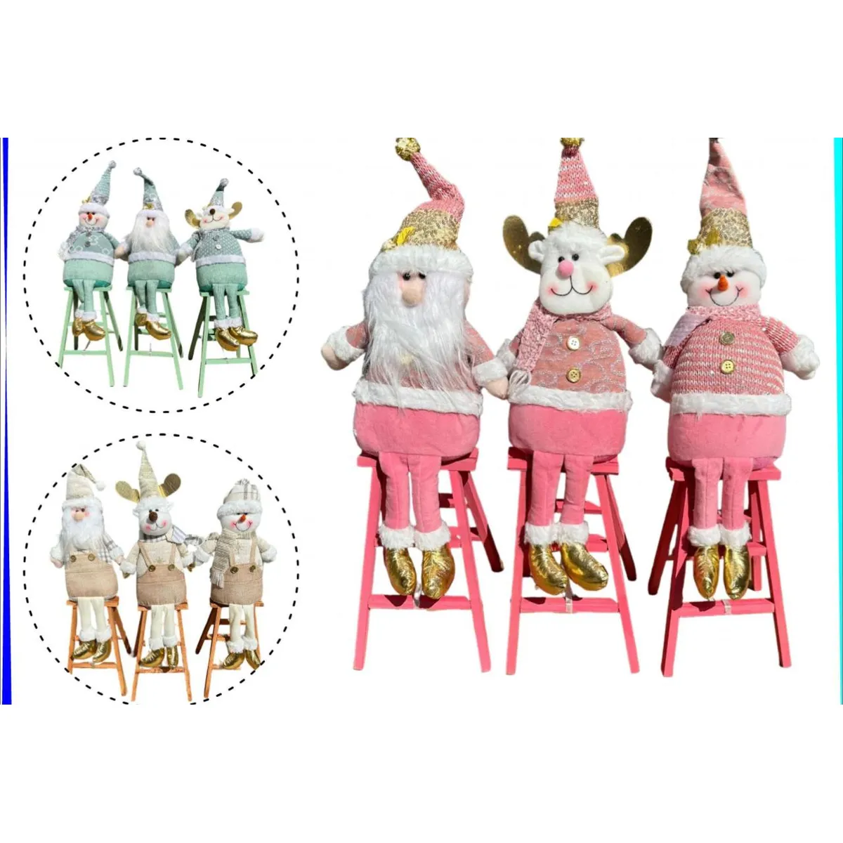 GENERICO - Pack 3 Monos Con Escaleras surtidos 50cm