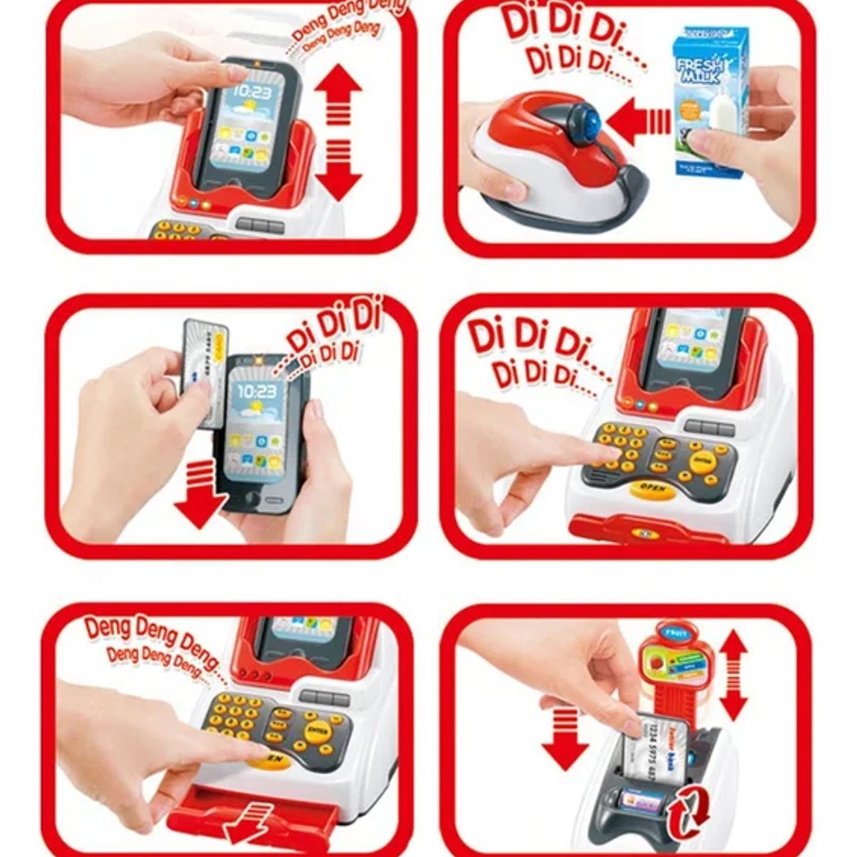 GENERICO - Caja Registradora Infantil Juego Para Cocinita De Juguete