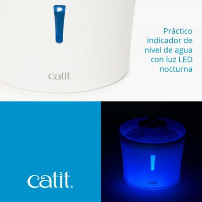 Imagen 2 del producto Fuente Bebedera Flor 3 Litros con Luz Led para Gatos