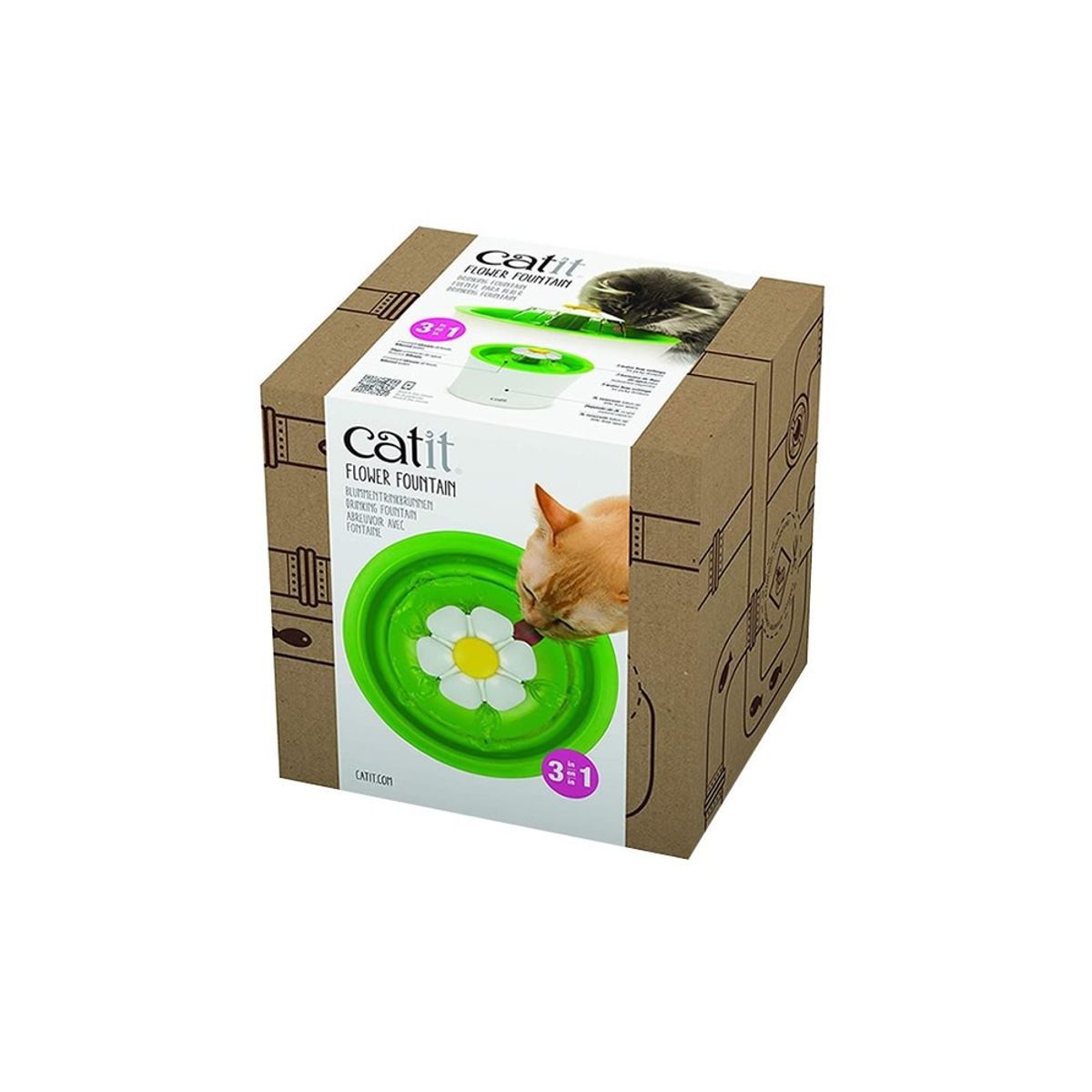 CATIT - Catit Fuente Bebedera Flor 3 Litros para Gatos