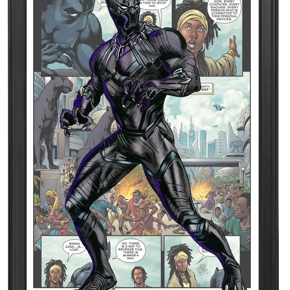 DECORACION CREATIVA - Set de Cuadros Infantiles Heroes y Villanos X3 Black