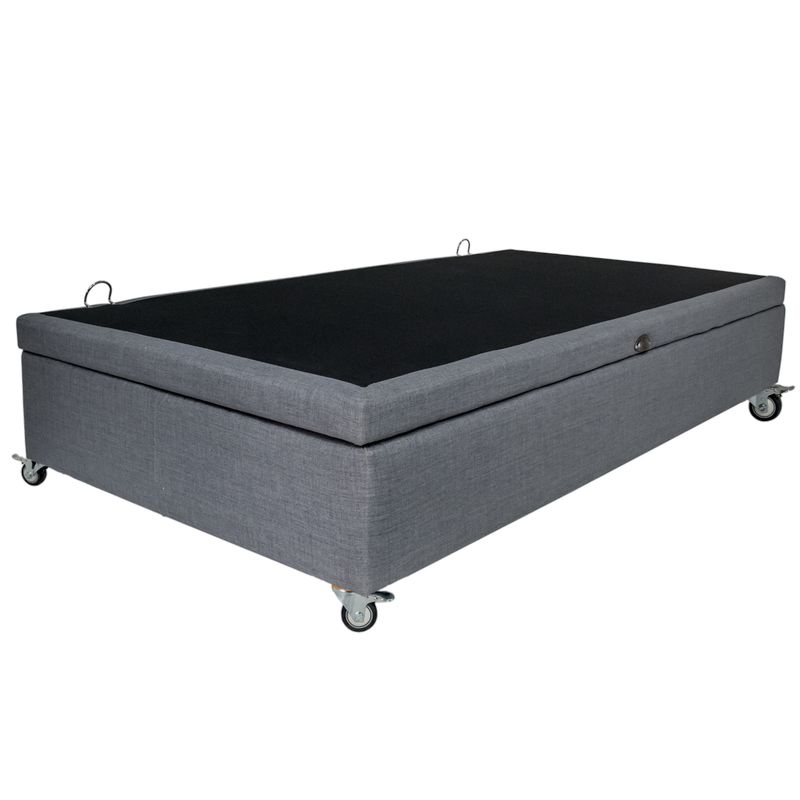 BLOCCARE - Base De Cama Baul Full L190cmRueda Deluxe ideal para aspiradora robot