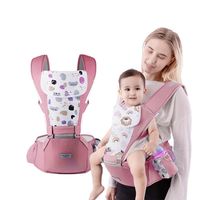 Portabebé Ergonómico Asiento Multifuncional 6 En 1 Rosado