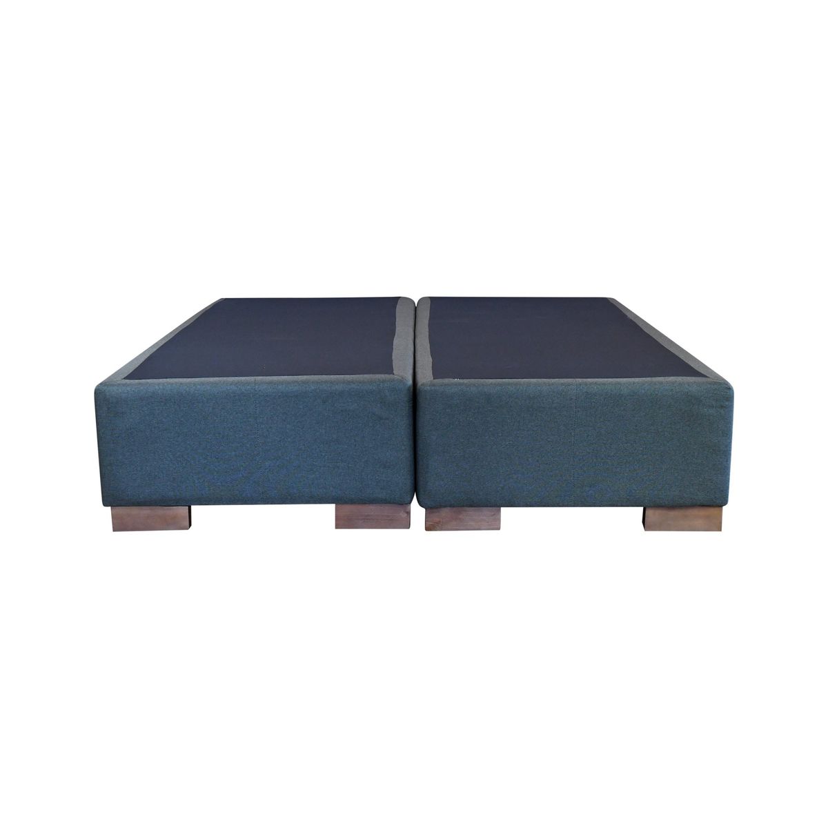 BLOCCARE - Base Cama Baul 2 Plazas Div. largo 190 cm con patas 4.5 cm